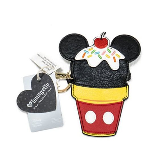 Loungefly Handbags - DISNEY LOUNGEFLY MICKEY MOUSE EARS ICE CREAM CONE COIN PURSE WALLET KAWAII CUTE